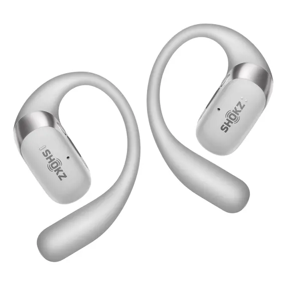 SHOKZ OpenFit 2+ T921-ST-GY Headphones - Dolby Audio, Wireless, Bluetooth 5.4, Boom Microphone, IP55, Grey, imagen 2