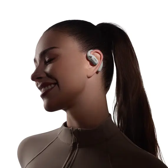 SHOKZ OpenFit 2+ T921-ST-GY Headphones - Dolby Audio, Wireless, Bluetooth 5.4, Boom Microphone, IP55, Grey, imagen 7