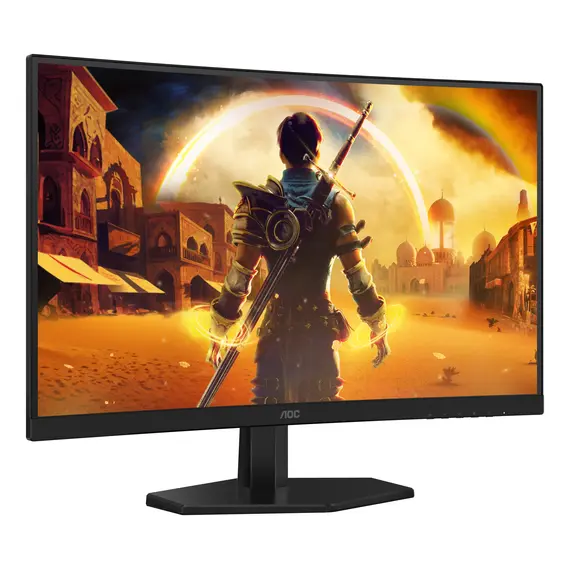 AOC C27G42E Gaming Monitor - 27", Full HD, Fast VA, 180 Hz, Curved 1500R, Black, 3YR – מסך מחשב, תמונה 3