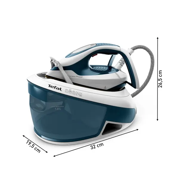 Tefal SV8111E0 - Steam Iron, 260 mm, Blue, White, 2YR, תמונה 10