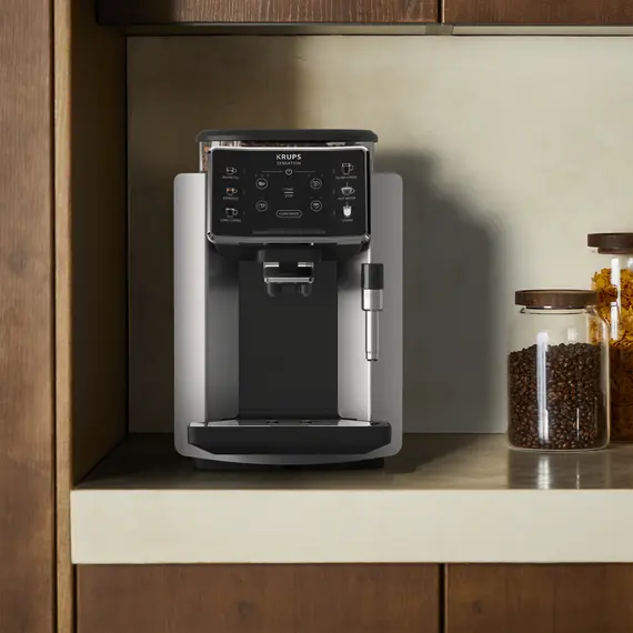 Krups EA910E10 - Espresso Machine, 1450 W, Aluminium, Black, 2YR, imagen 5