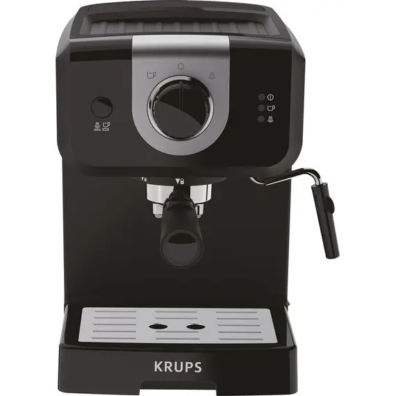 Krups XP320830 - Espresso Machine, 1140 W, Black, Silver, 1YR, imagen 2