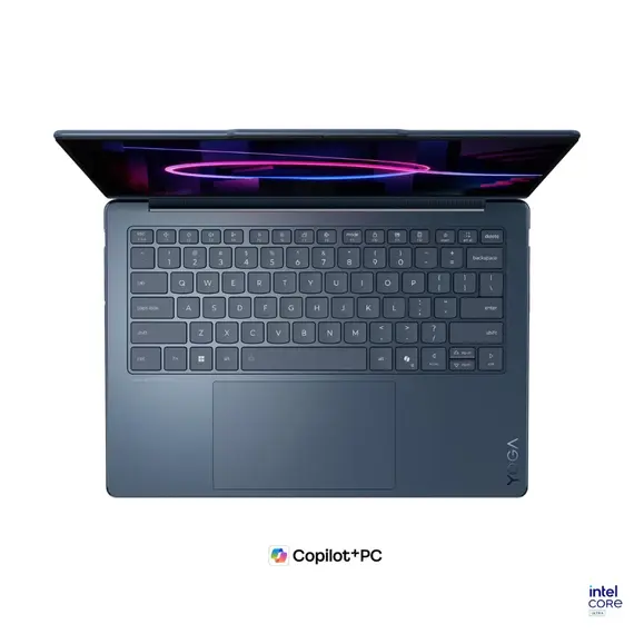 Lenovo 83SE001MIV Laptop - 14", OLED, Intel Ultra 7 355, 32GB, 1TB, Win11Home, Blue, 3YR, תמונה 4