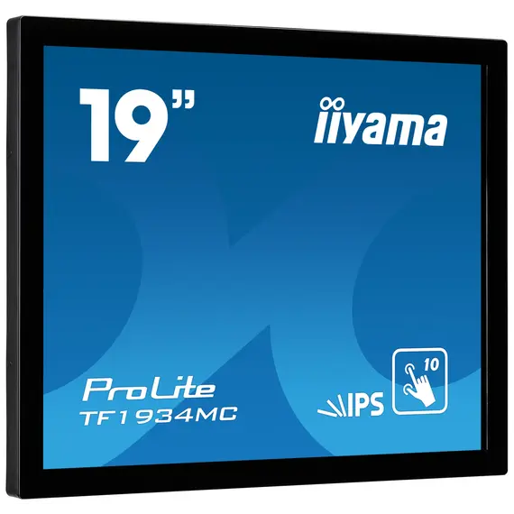 Iiyama TF1934MC-B7X Touch Monitor - 19", SXGA, IPS LED, 75 Hz, 5:4, Flat, Touch, IP65, Black, 3YR – מסך מחשב