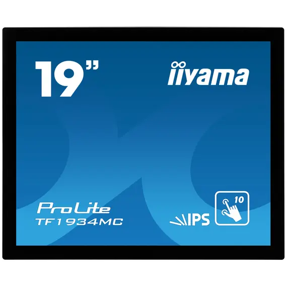 Iiyama TF1934MC-B7X Touch Monitor - 19", SXGA, IPS LED, 75 Hz, 5:4, Flat, Touch, IP65, Black, 3YR – מסך מחשב, תמונה 2