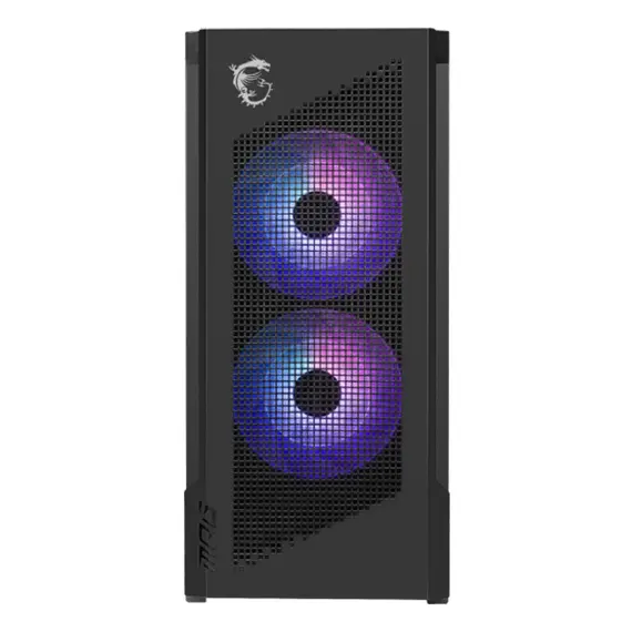 MSI MPG VELOX 300R PZ - PC Case, Midi Tower, Tempered Glass, ARGB, Black, 2YR – מארז גיימינג, תמונה 3