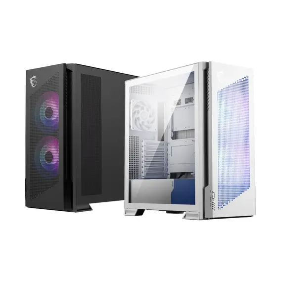 MSI MPG VELOX 300R PZ - PC Case, Midi Tower, Tempered Glass, ARGB, Black, 2YR – מארז גיימינג, תמונה 4