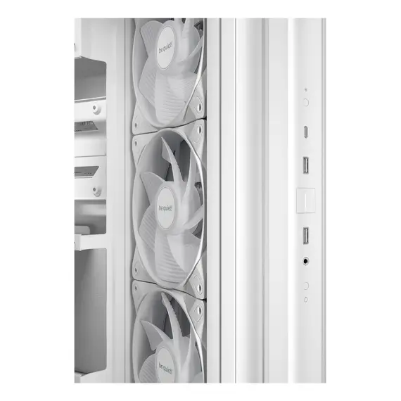 Be quiet! BGW86 PC Case - ATX, Glass, 185 mm, 400 mm, White – מארז גיימינג, תמונה 5