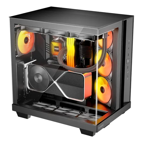 Be quiet! BGW85 PC Case - ATX, Glass, 185 mm, 400 mm, Black, 3YR – מארז גיימינג, תמונה 3