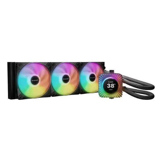 Be quiet! BW032 Light Loop IO LCD - Liquid CPU Cooler, 3x 120 mm, 360 mm, RGB, 2100 RPM, 3YR