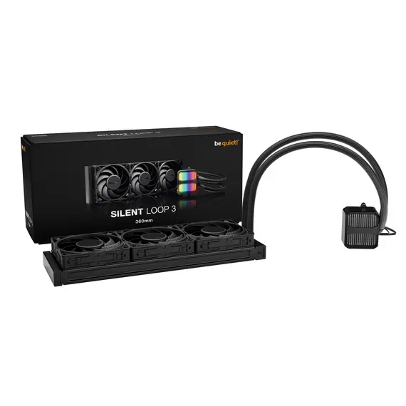 be quiet! Silent Loop 3 - Processor All-in-one liquid cooler, 360mm, 12cm, Black, imagen 6