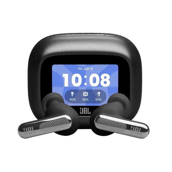 JBL JBLLIVEBEAM4BLK Headset - Wireless, Bluetooth, Built-in Microphone, 48 hours, IP55, Black, 1YR, image 2