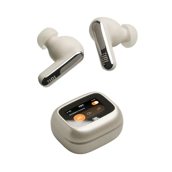 JBL JBLLIVEBEAM4CPG Headphones - Spatial Sound, Wireless, Bluetooth, Built-in Microphone, 48 hours, IP55, Beige, imagen 3