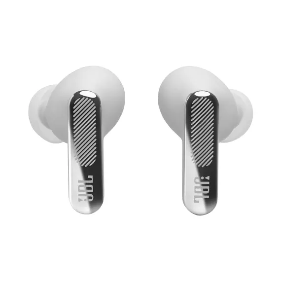 JBL JBLLIVEBEAM4SIL Headphones - Wireless, Bluetooth, Built-in Microphone, 48 hours, JBL Spatial Sound, IP55, Silver, 1YR, imagen 3