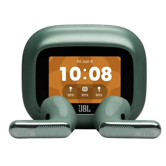 JBL JBLLIVEFLEX4GRN Headset - JBL Spatial Sound, Wireless, Bluetooth 6.0, Intraaural, Built-in Microphone, IP54, Green, image 2