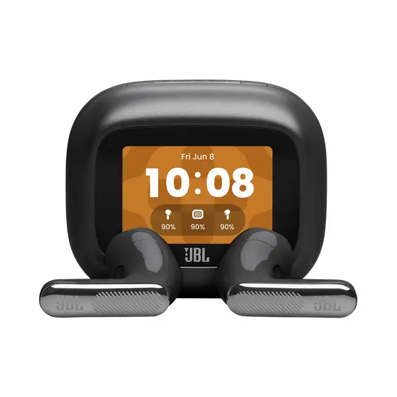 JBL JBLLIVEFLEX4BLK Headphones - Surround Sound, Wireless, Bluetooth 6.0, In-Ear, Built-in Microphone, IP54, Black, 1YR, image 2