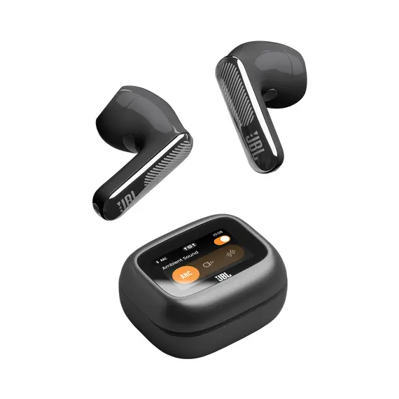 JBL JBLLIVEFLEX4BLK Headphones - Surround Sound, Wireless, Bluetooth 6.0, In-Ear, Built-in Microphone, IP54, Black, 1YR, image 7