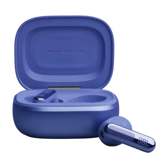 JBL JBLLIVEFLEX4BLU Headphones - In-ear, Wireless, Bluetooth 6.0, JBL Spatial Sound, Built-in Microphone, IP54, Blue, 1YR, image 3
