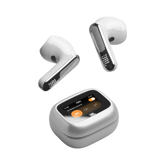 JBL JBLLIVEFLEX4SIL Headphones - In-ear, Wireless, Bluetooth 6.0, Built-in Microphone, IP54, Silver – אוזניות, תמונה 6