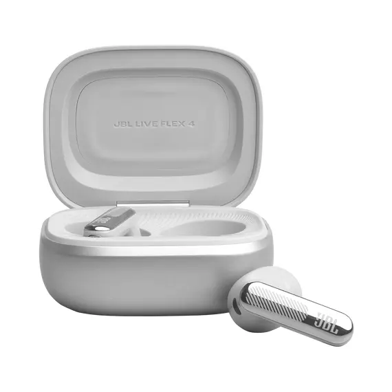 JBL JBLLIVEFLEX4SIL Headphones - In-ear, Wireless, Bluetooth 6.0, Built-in Microphone, IP54, Silver – אוזניות, תמונה 7