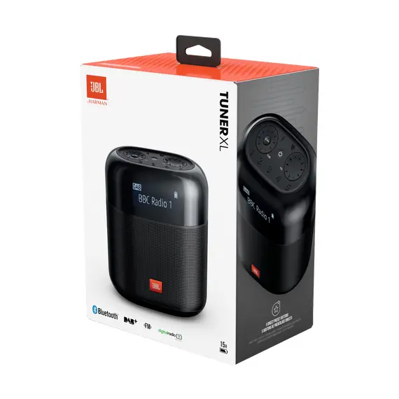 JBL JBLTUNERXLBLKEUNA Portable Speaker - 10 W RMS, IPX7, Bluetooth 4.2, Black, 1YR, image 6