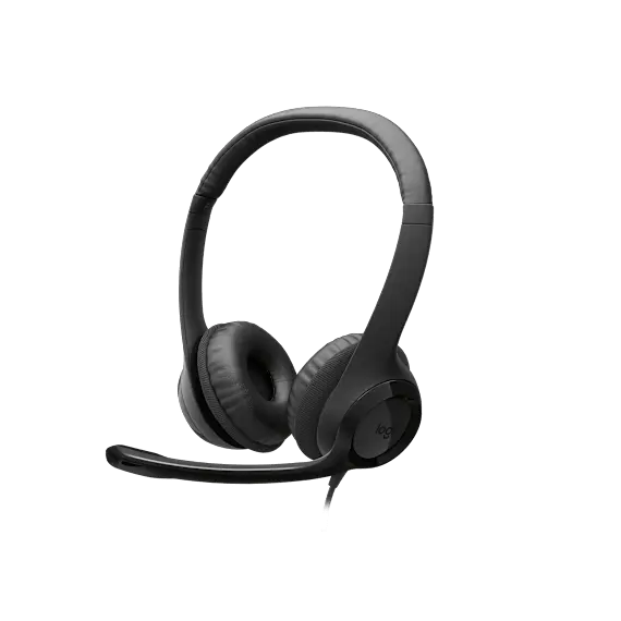 Logitech 981-000406 Headphones - Built-in Microphone, Black, изображение 3