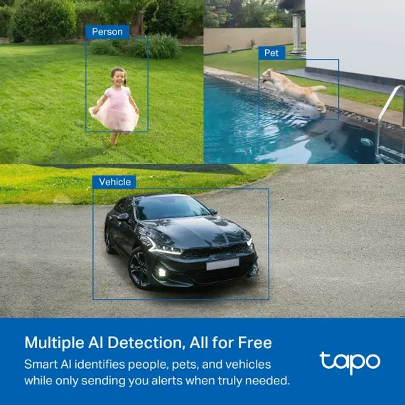 TP-Link TAPO C425 KIT IP Security Camera - 4MP, 1/3", 2.4 GHz Wi-Fi, IP66, White, 3YR, imagen 9