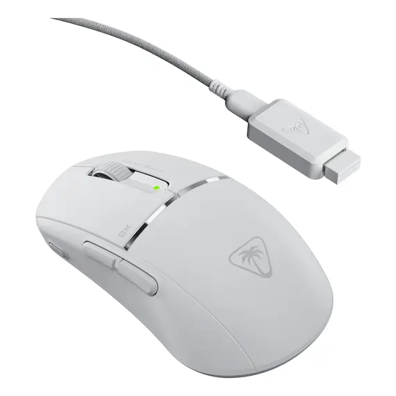 Turtle Beach TBM-2102-15 Wireless Gaming Mouse - Wired & Wireless, RF Wireless + Bluetooth, 30000 DPI, Ambidextrous, 150 h, White – עכבר, תמונה 3