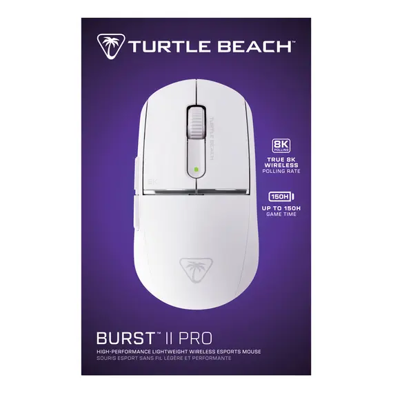 Turtle Beach TBM-2102-15 Wireless Gaming Mouse - Wired & Wireless, RF Wireless + Bluetooth, 30000 DPI, Ambidextrous, 150 h, White – עכבר, תמונה 12