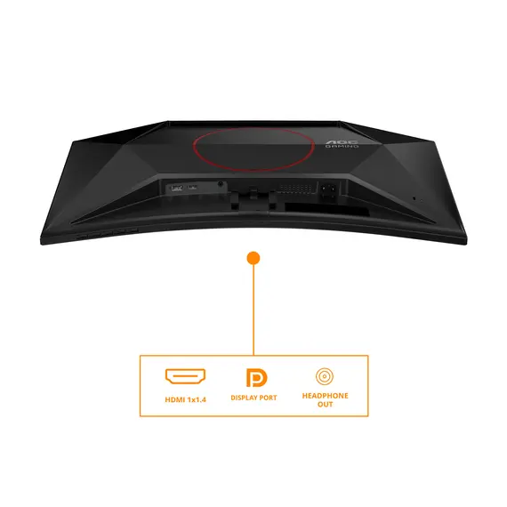 AOC C27G42FE Gaming Monitor - 27", Full HD, VA, 180 Hz, Curved 1500R, Black – מסך מחשב, תמונה 5