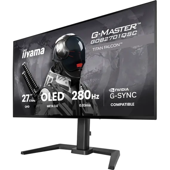 Iiyama GOB2701QSC-B1 Gaming Monitor - 27", 2K, WOLED, 280 Hz, Black, 3YR, image 6