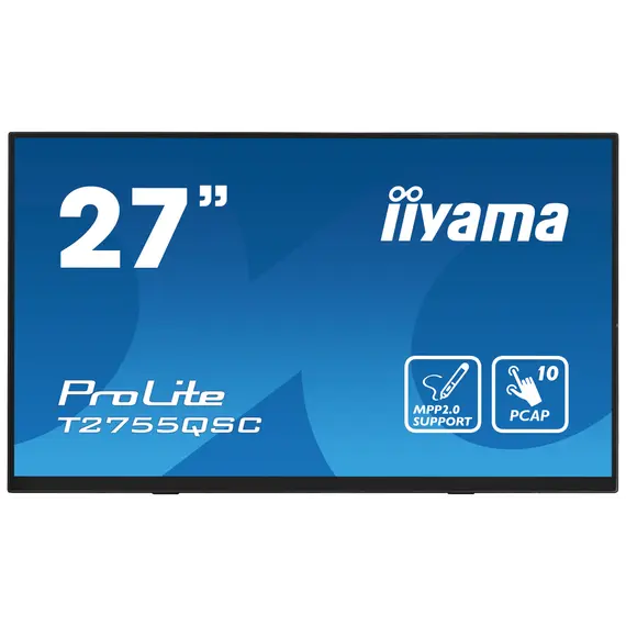 Iiyama T2755QSC-B1 Monitor - 27", QHD, IPS, 75 Hz, 16:9, Flat, Touch, Black, 3YR, imagen 5