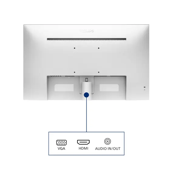 Philips 271V8AW/00 Computer Monitor - 27", Full HD, IPS, 100 Hz, 16:9, Flat, White, imagen 6
