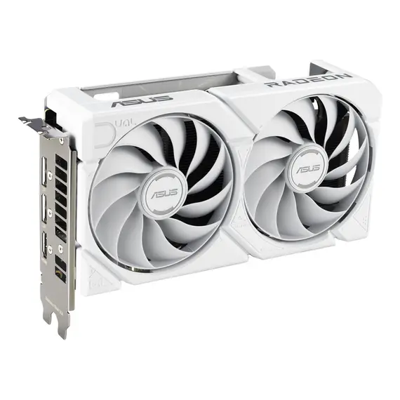 ASUS 90YV0LG3-M0NA00 Video Card - 16 GB GDDR6, PCI Express 5.0, AMD Radeon RX 9060 XT, 128 bit, White, 1YR, изображение 4