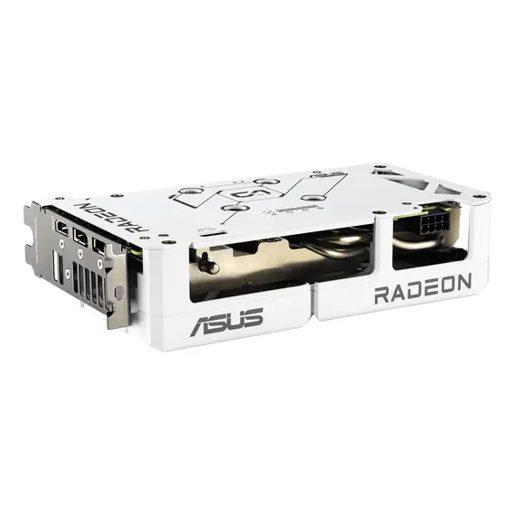 ASUS 90YV0LG3-M0NA00 Video Card - 16 GB GDDR6, PCI Express 5.0, AMD Radeon RX 9060 XT, 128 bit, White, 1YR, изображение 10