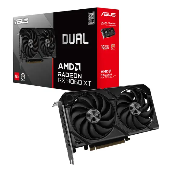 ASUS 90YV0LG2-M0NA00 Video Card - 16 GB GDDR6, PCI Express 5.0, AMD Radeon RX 9060 XT, 128 bit, Black, 3YR, изображение 13