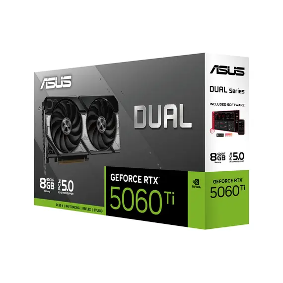 ASUS 90YV0MP3-M0NA00 Video Card - 8 GB GDDR7, PCI Express 5.0, NVIDIA GeForce RTX 5060 Ti, 128 bit, Black, 1YR, изображение 8