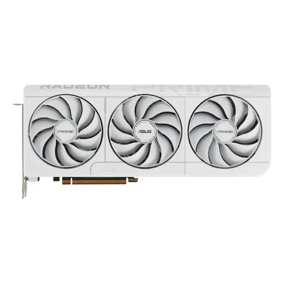 ASUS 90YV0L75-M0NA00 Video Card - 16 GB GDDR6, PCI Express 5.0, AMD Radeon RX 9070 XT, OC, 256 bit, White, 3YR