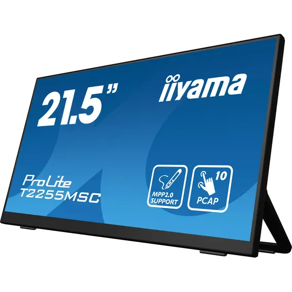 Iiyama T2255MSC-B1 Monitor - Full HD, IPS, 60 Hz, 16:9, Black, 3YR – מסך מחשב, תמונה 4
