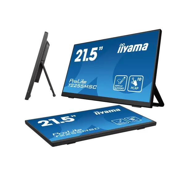 Iiyama T2255MSC-B1 Monitor - Full HD, IPS, 60 Hz, 16:9, Black, 3YR – מסך מחשב, תמונה 7