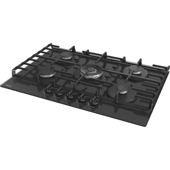Gorenje GTW7C51B Gas Hob - 5 Burners, 136 mm, Black, 1YR – כיריים, תמונה 3