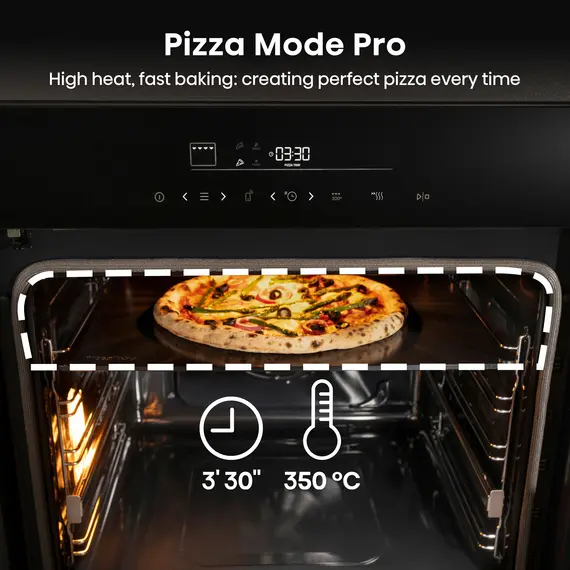 Hisense HO66FAPizzaChef Baking Oven - 77 L, A+, Black, 1YR, image 8