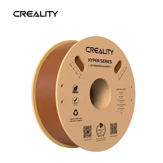 Creality 3301010382 3D Printer Filament - PLA, 1.75 mm, Brown, 1YR – פילמנט למדפסת תלת מימד קריאליטי, תמונה 3
