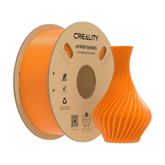 Creality 3301010381 3D Printer Filament - PLA, 1.75 mm, Orange, 1YR – פילמנט למדפסת תלת מימד קריאליטי, תמונה 4