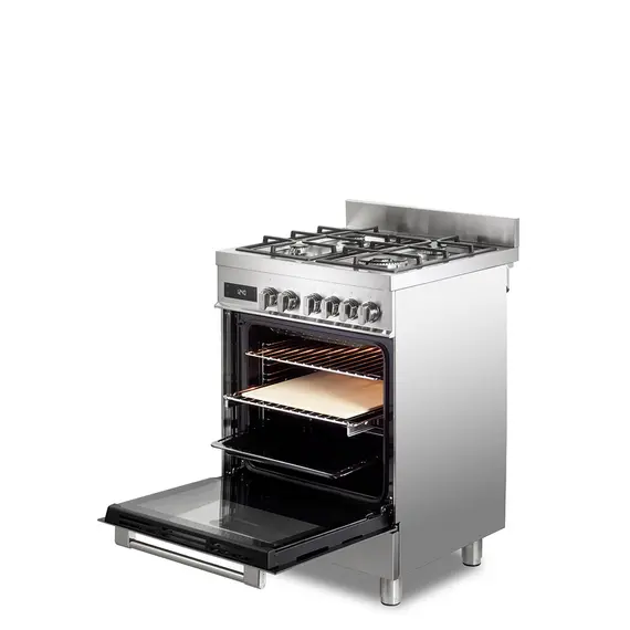 DeLonghi PRO 66 MXL PZ Freestanding Cooker - Gas, 4 Burners, A, Stainless Steel, 1YR, image 7