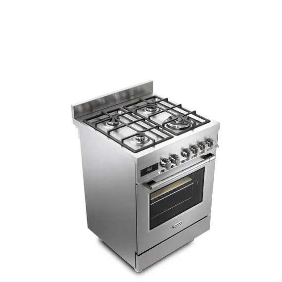 DeLonghi PRO 66 MXL PZ Freestanding Cooker - Gas, 4 Burners, A, Stainless Steel, 1YR, image 8