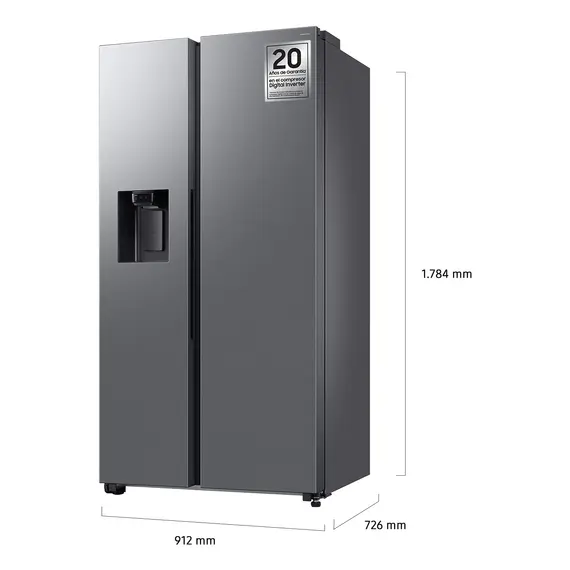 Samsung RS70F64KET Refrigerator - 635 L, E, Wi-Fi, 1780 mm, Stainless Steel – מקרר סמסונג, תמונה 3
