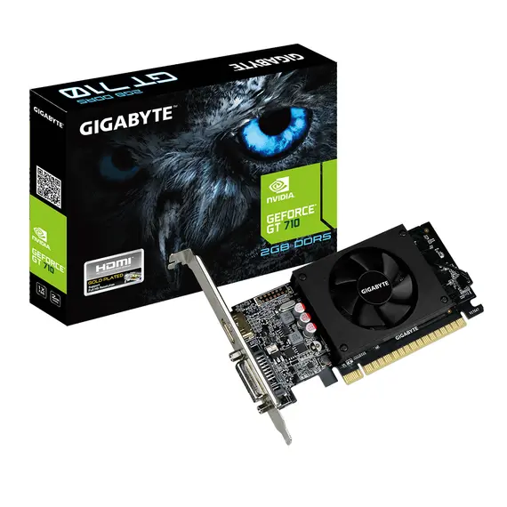 Gigabyte GV-N710D5-2GL GeForce GT 710 2GB GDDR5 graphics card, GV ...