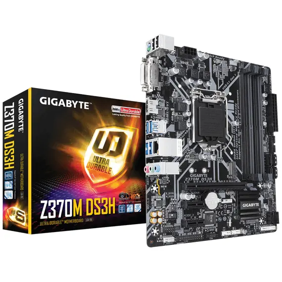 Gigabyte Z370M-DS3H Intel® Z370 Express LGA 1151 (Socket H4) Mini ATX, GA-Z370M-DS3H