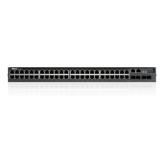 Dell Switch N3048P, L3, 48x 1GbE, POE 2xCombo, 2x 10GbE SFP+ fixed ports,Stacking, IO to PSU airflow, 1x AC
